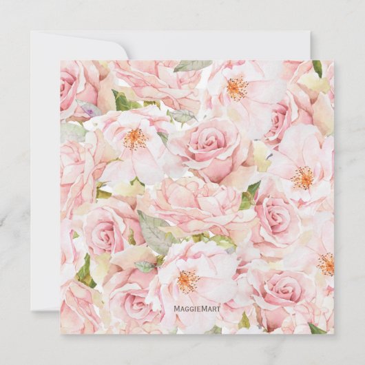 Rosa Rustikale Holzsaitenleuchten Save the Date (Rückseite)