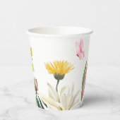 Rosa rustikale Rose Pappbecher (Links)