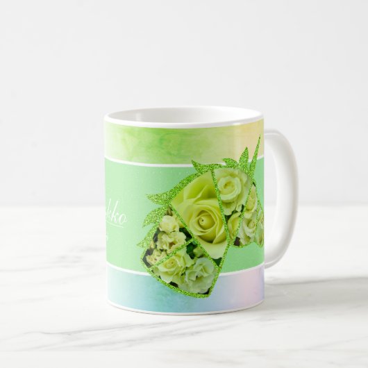 Rosa Ryokko Kaffeetasse (VorderseiteRechts)