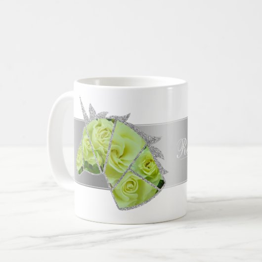 Rosa Ryokko Kaffeetasse (Vorderseite Links)