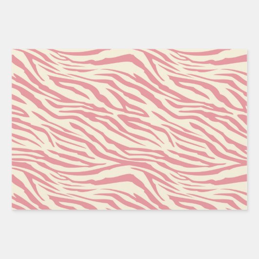 Rosa Safari Tierleopard - Printwerbung Geschenkpapier Set (Vorderseite 2)