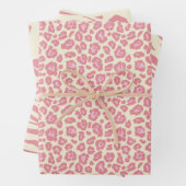 Rosa Safari Tierleopard - Printwerbung Geschenkpapier Set (Beispiel)