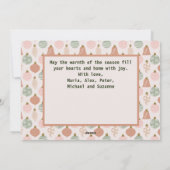 Rosa Sage Boho Ornamente Foto Vorlage Karte (Rückseite)