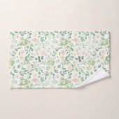 Rosa Sage Grüne Blumengrün Wasserfarbe Badhandtuch Set (Handtuch)