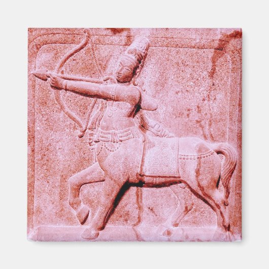 Rosa Sagittarius-Kühlschrankmagnet Magnet (Vorne)