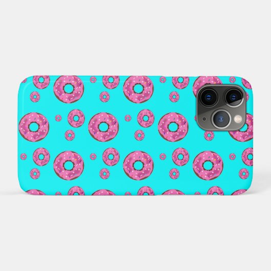 Rosa Sahne Donuts Case-Mate iPhone Hülle (Rückseite (Horizontal))