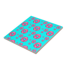 Rosa Sahne Donuts Fliese
