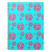 Rosa Sahne Donuts Notizblock (Vorderseite)