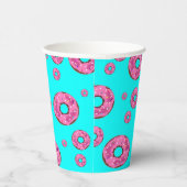 Rosa Sahne Donuts Pappbecher (Rechts)