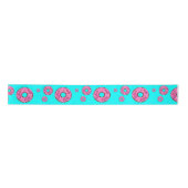 Rosa Sahne Donuts Satinband (Vorderseite)