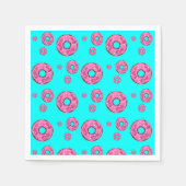 Rosa Sahne Donuts Serviette (Vorderseite)