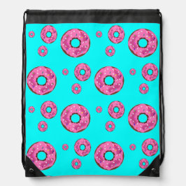 Rosa Sahne Donuts Sportbeutel