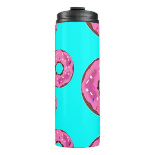 Rosa Sahne Donuts Thermosbecher