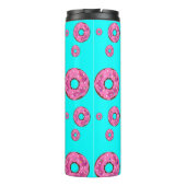 Rosa Sahne Donuts Thermosbecher (Rückseite)