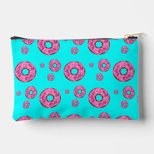 Rosa Sahne Donuts Zubehörtasche (Rückseite)