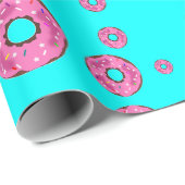 Rosa Sahne Geschenkpapier (Rolleneckpunkt)