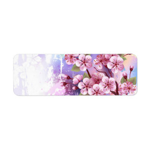 Rosa Sakura auf dem Hintergrund der Malerei