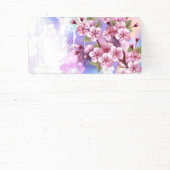 Rosa Sakura auf dem Hintergrund der Malerei Banner (InSitu)