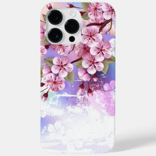 Rosa Sakura auf dem Hintergrund der Malerei Case-Mate iPhone 14 Pro Max Hülle