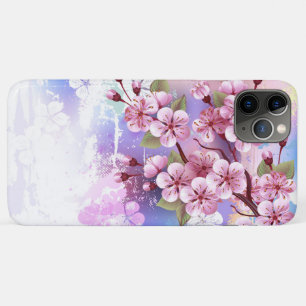 Rosa Sakura auf dem Hintergrund der Malerei Case-Mate iPhone Hülle