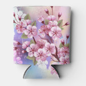 Rosa Sakura auf dem Hintergrund der Malerei Dosenkühler (Vorderseite)