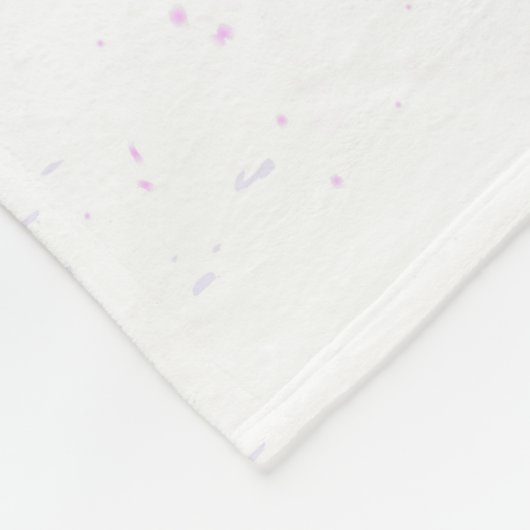 Rosa Sakura auf dem Hintergrund der Malerei Fleecedecke (Ecke)