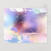 Rosa Sakura auf dem Hintergrund der Malerei Flyer (Hinten)