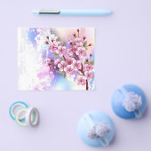 Rosa Sakura auf dem Hintergrund der Malerei Flyer (Einzeln)