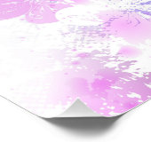 Rosa Sakura auf dem Hintergrund der Malerei Fotodruck (Ecke)