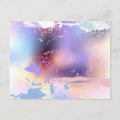 Rosa Sakura auf dem Hintergrund der Malerei Hinweiskarte (Rückseite)