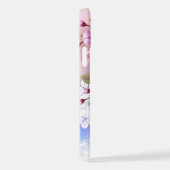 Rosa Sakura auf dem Hintergrund der Malerei iPhone Hülle (Rechte Seite)