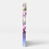 Rosa Sakura auf dem Hintergrund der Malerei iPhone Hülle (Rechte Seite)