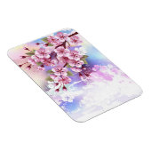Rosa Sakura auf dem Hintergrund der Malerei Magnet (Rechte Seite)