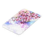 Rosa Sakura auf dem Hintergrund der Malerei Magnet (Linke Seite)