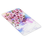 Rosa Sakura auf dem Hintergrund der Malerei Magnet (Rechte Seite)