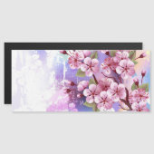 Rosa Sakura auf dem Hintergrund der Malerei Magneteinladung (Vorne/Hinten)