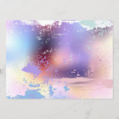 Rosa Sakura auf dem Hintergrund der Malerei Menükarte (Rückseite)