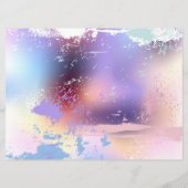 Rosa Sakura auf dem Hintergrund der Malerei Menükarte (Rückseite)