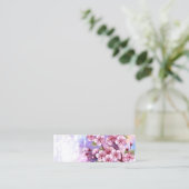 Rosa Sakura auf dem Hintergrund der Malerei Mini Visitenkarte (Stehend Vorderseite)