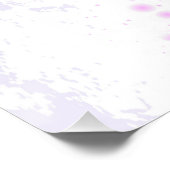 Rosa Sakura auf dem Hintergrund der Malerei Poster (Ecke)