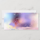 Rosa Sakura auf dem Hintergrund der Malerei Save The Date (Rückseite)