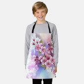 Rosa Sakura auf dem Hintergrund der Malerei Schürze (Getragen)