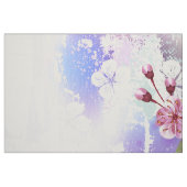 Rosa Sakura auf dem Hintergrund der Malerei Stoff (Fat Quarter (45,7 x 55,9 cm))
