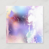 Rosa Sakura auf dem Hintergrund der Malerei Telefonnummerkarte (Rückseite)