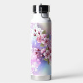 Rosa Sakura auf dem Hintergrund der Malerei Trinkflasche (Links)