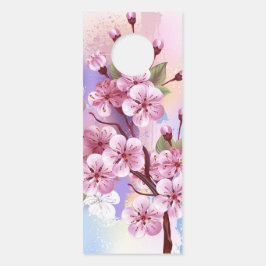 Rosa Sakura auf dem Hintergrund der Malerei Türanhänger