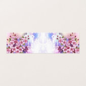 Rosa Sakura auf dem Hintergrund der Malerei Visitenkarten (Außenseite Aufgefaltet)