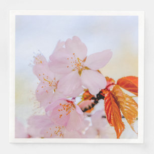 Rosa Sakura-Blume - Blüte der japanischen Kirsche Serviette
