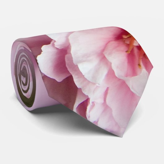Rosa Sakura-Blume Krawatte (Gerollt)