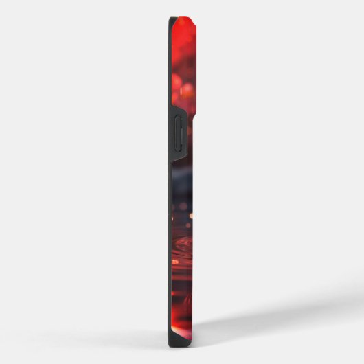 Rosa Sakura-Blume über Wasser | Serene Spring Nat iPhone Hülle (Rechte Seite)